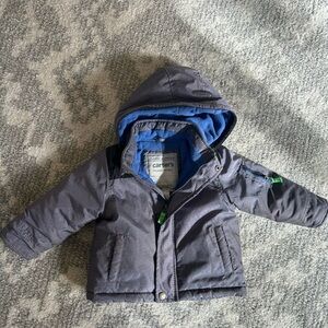 Carter's Blue and Gray snow coat winter